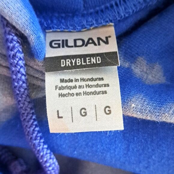 LARGE    GILDAN DRYBLEND HOODIE  SWEATSHIRT - Picture 6 of 7